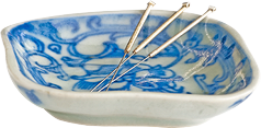Acupuncture bowl and needles